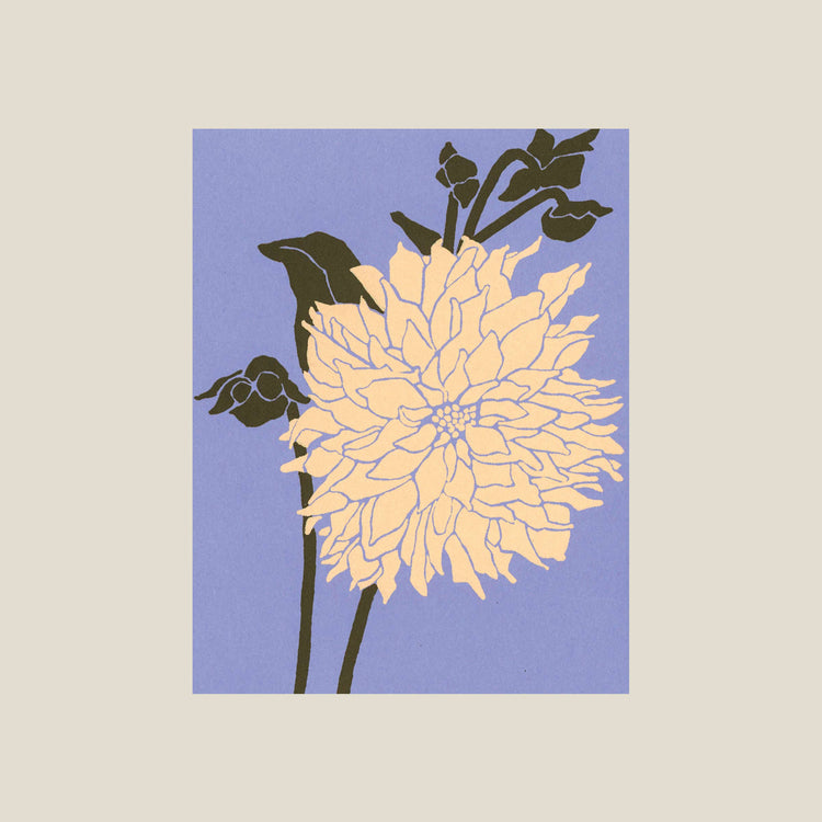 Kinaloon Dinnerplate dahlia card