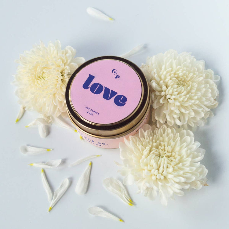 Love Just Because 4 oz. Candle Tin