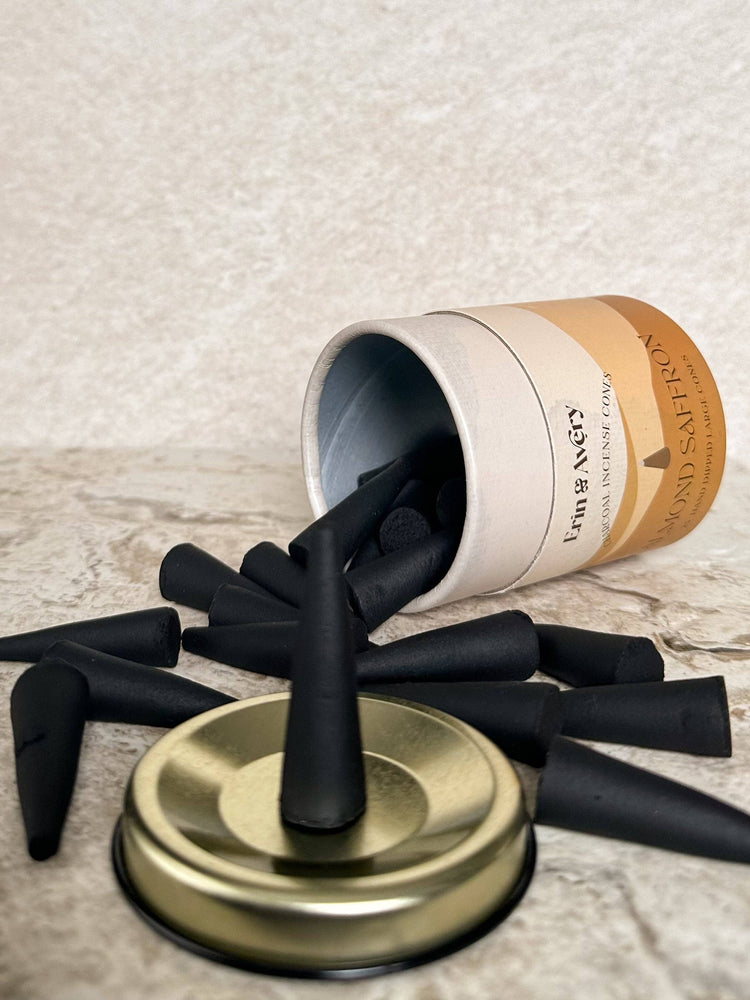 Almond Saffron Incense Cones