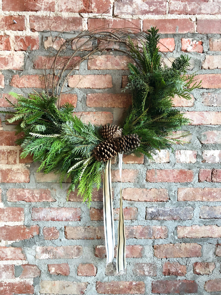 Thurs December 4th - Evening Holiday Wreath Workshop