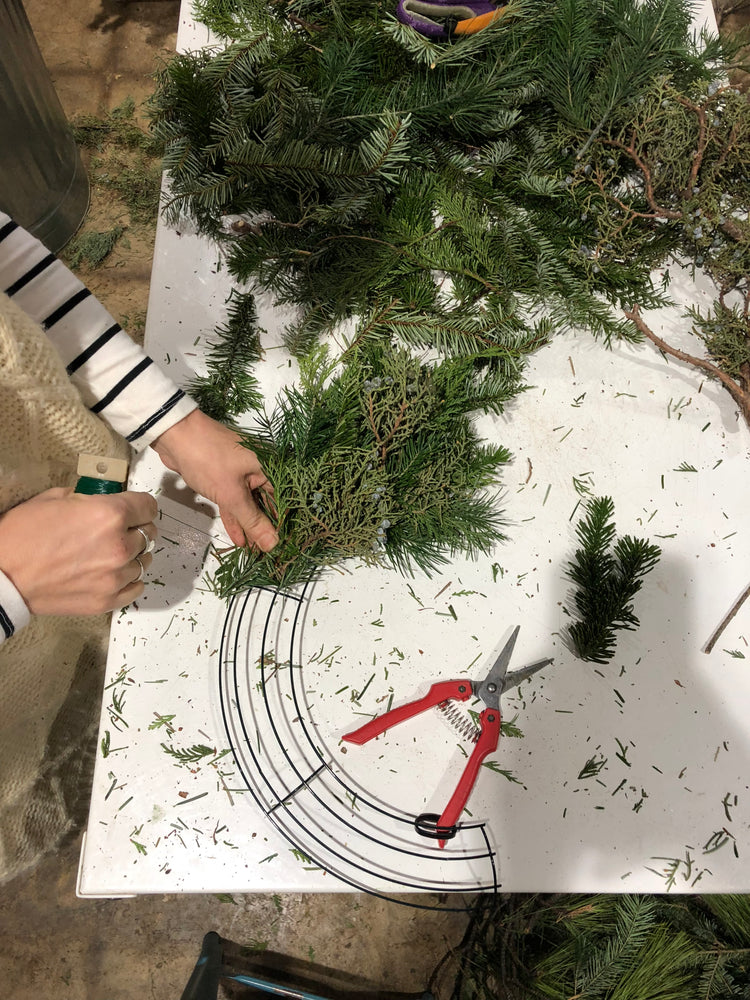 Thurs December 4th - Evening Holiday Wreath Workshop