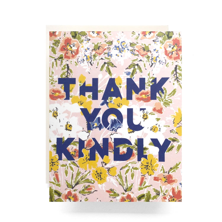 Thank You Kindly Card - Antiquaria - Blank Card