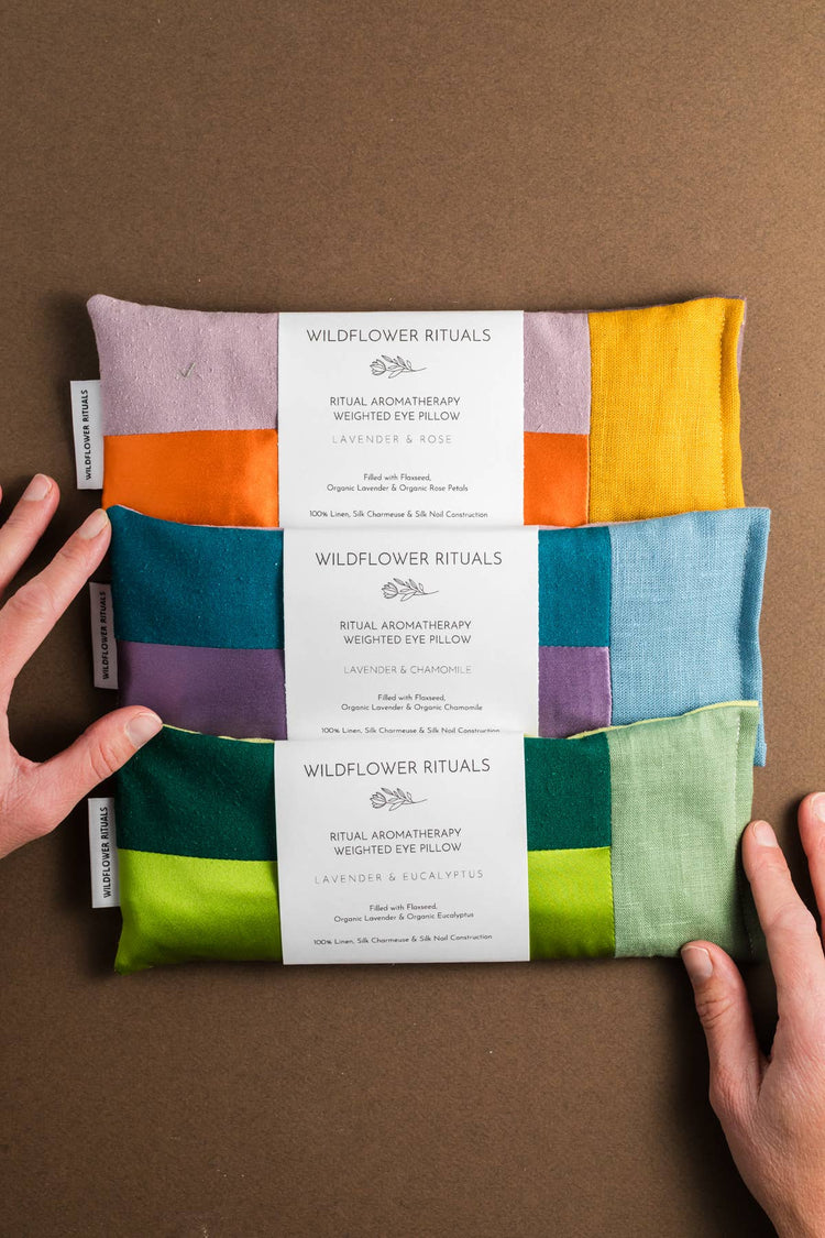Aromatherapy Weighted Eye Pillow - Chamomile & Lavender