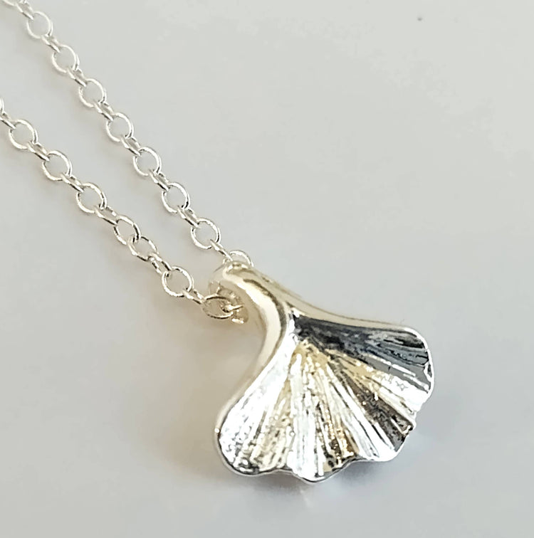 Ginkgo Leaf Necklace, Nature Necklace, Leaf Necklace