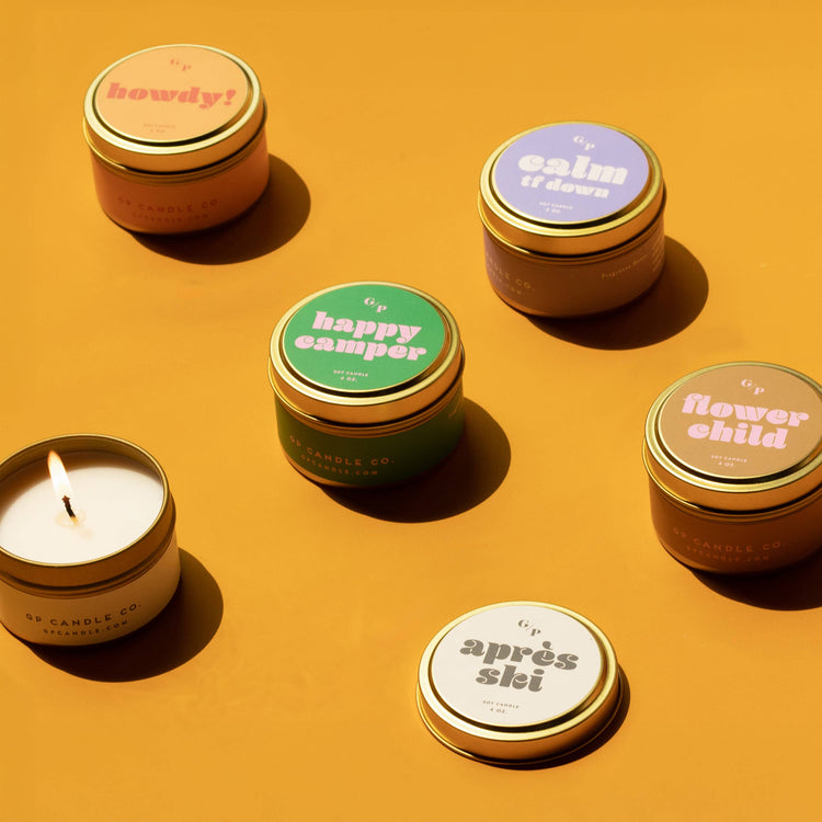 Flower Child Just Because 4 oz. Candle Tin
