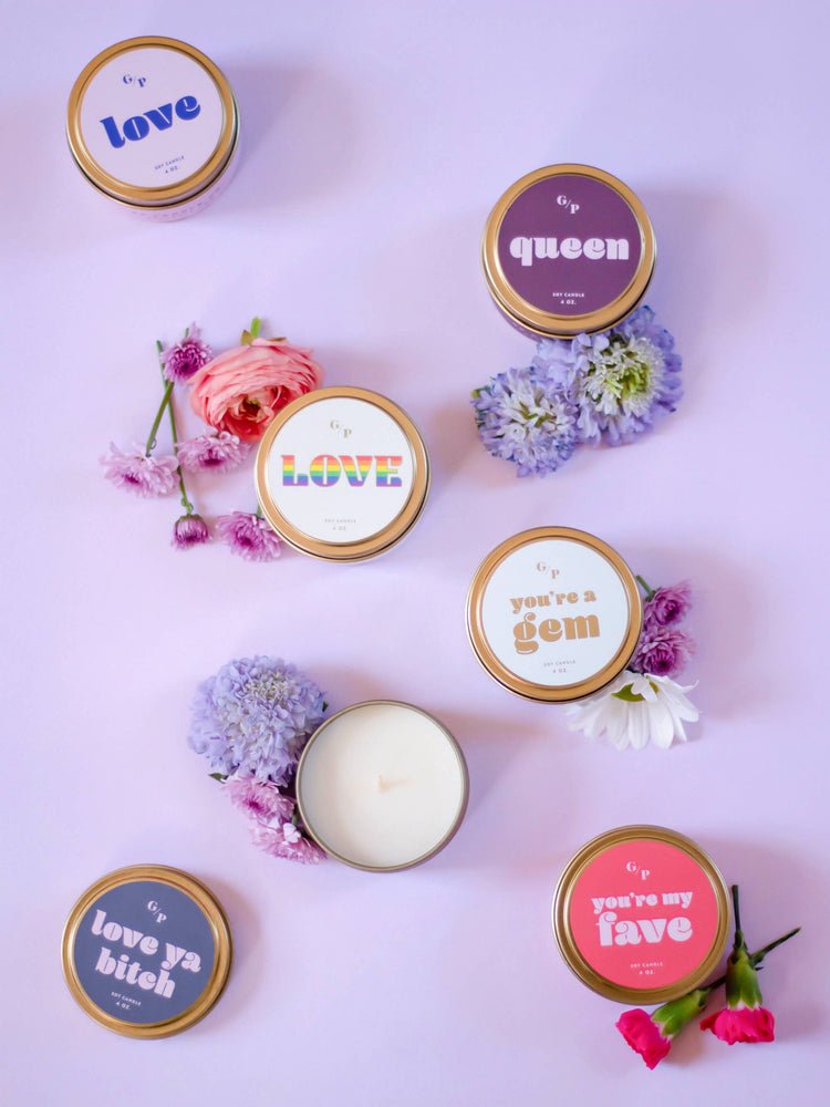 Love Just Because 4 oz. Candle Tin