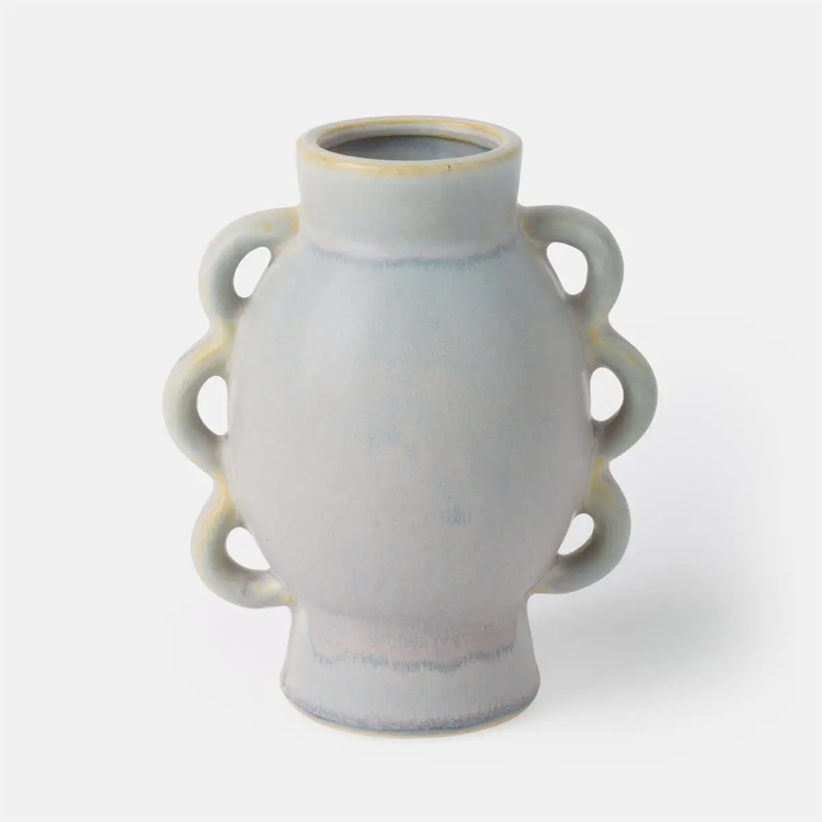 Ceramic Vase with Loop Edges