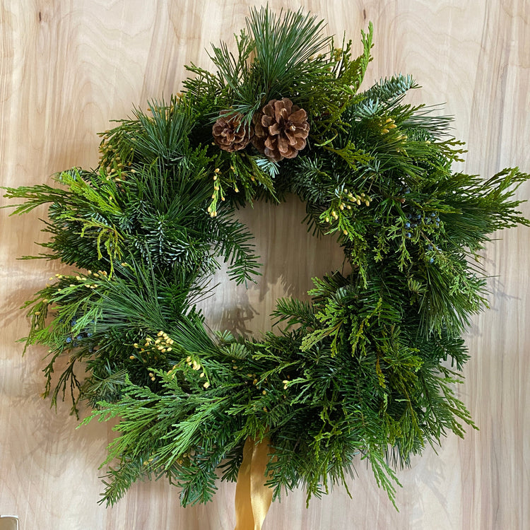 Custom Fresh Evergreen Wreath