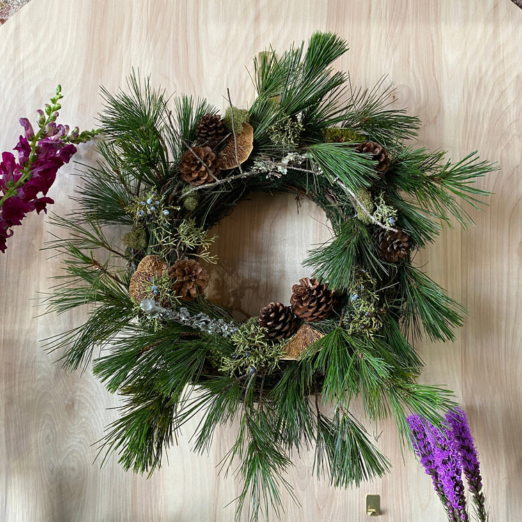 Custom Fresh Evergreen Wreath