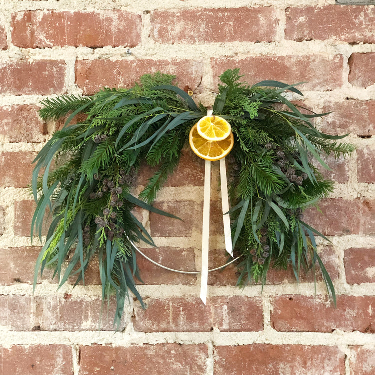 Custom Fresh Evergreen Wreath