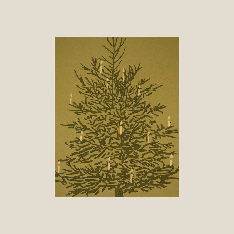 Kinaloon Christmas tree card