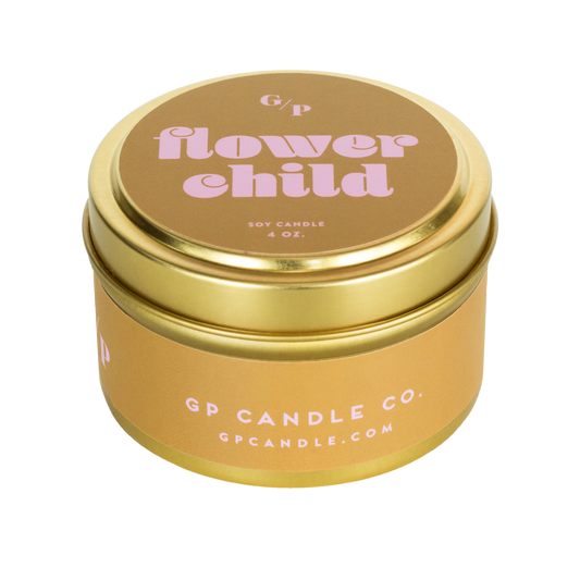 Flower Child Just Because 4 oz. Candle Tin
