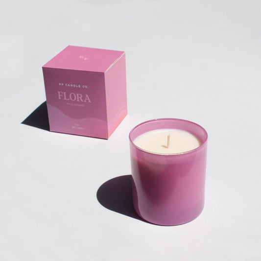 Flora 9 oz. Hue Candle (Wild Orchid) GP Candle