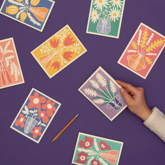 Blank Card - Blumen by Wald Purple