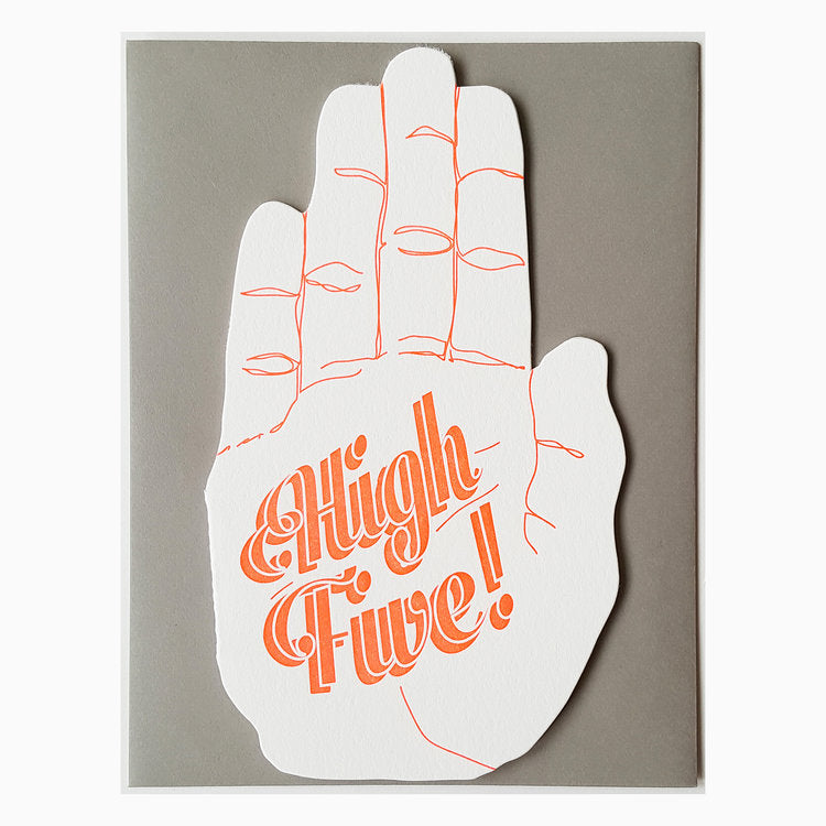 High Five! Card - Blackbird Letterpress