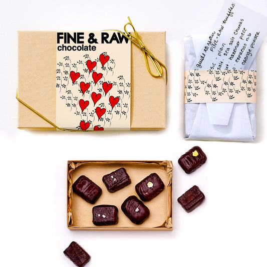 Fine & Raw Valentines 8pc Truffle Giftset