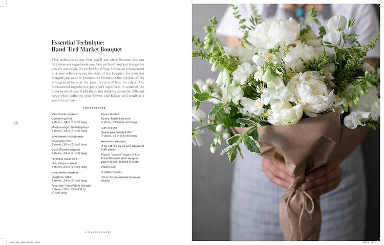 A Year In Flowers Book