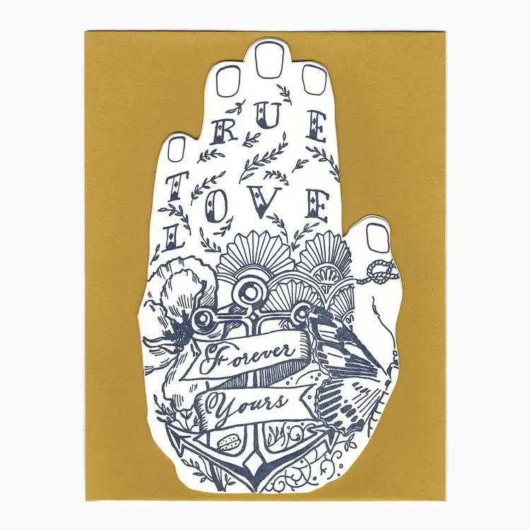 Forever Yours Card - Blackbird Letterpress