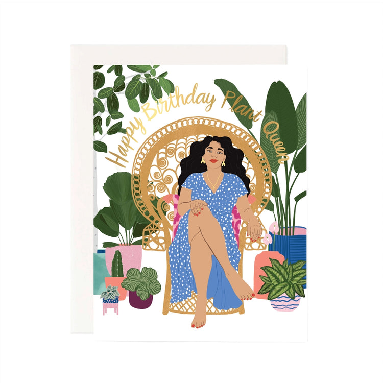 Happy Birthday Plant Queen Card