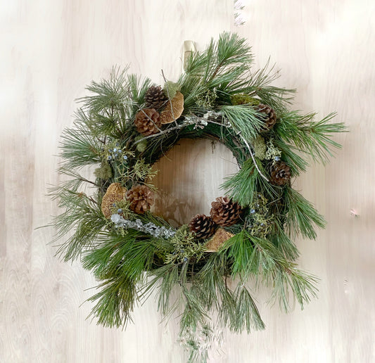 HOLIDAY FRESH EVERGREEN WREATH WORKSHOP