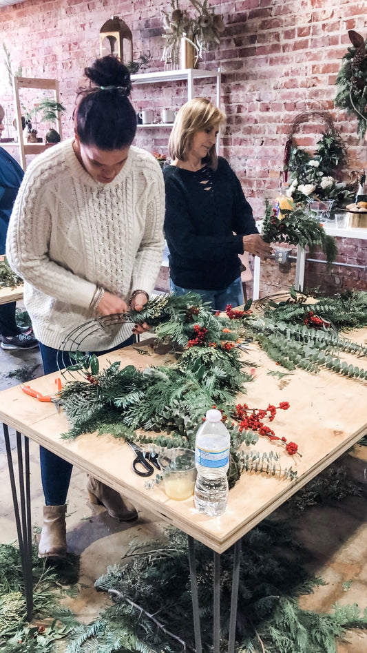Thurs December 4th - Evening Holiday Wreath Workshop