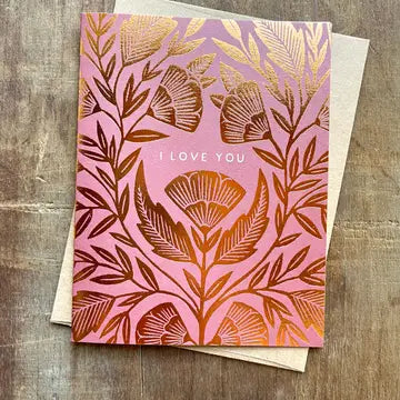 Katharine Watson - I Love You Foil Stamped Card