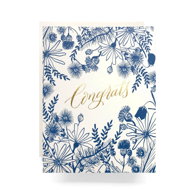 Meadow Congrats Card - Antiquaria - Blank Card