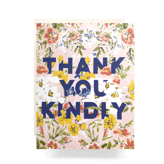 Thank You Kindly Card - Antiquaria - Blank Card