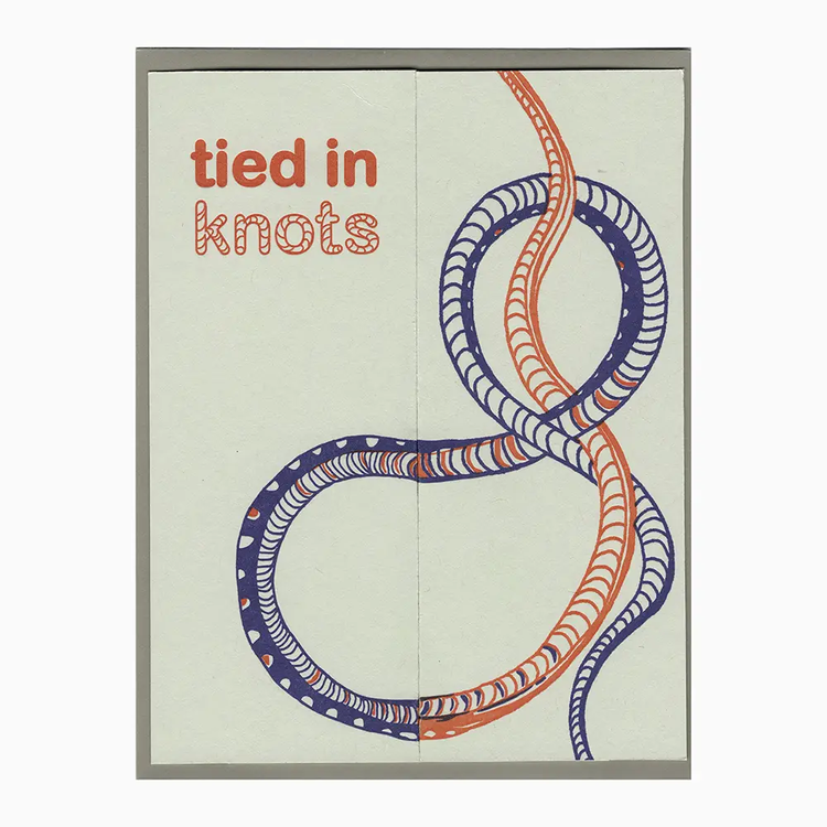 Tied in Knots Card - Blackbird Letterpress