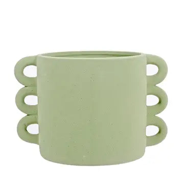 Truu Design Chic Ceramic Planter with Loop Edges