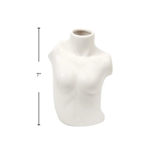Ceramic Female Figure Vase