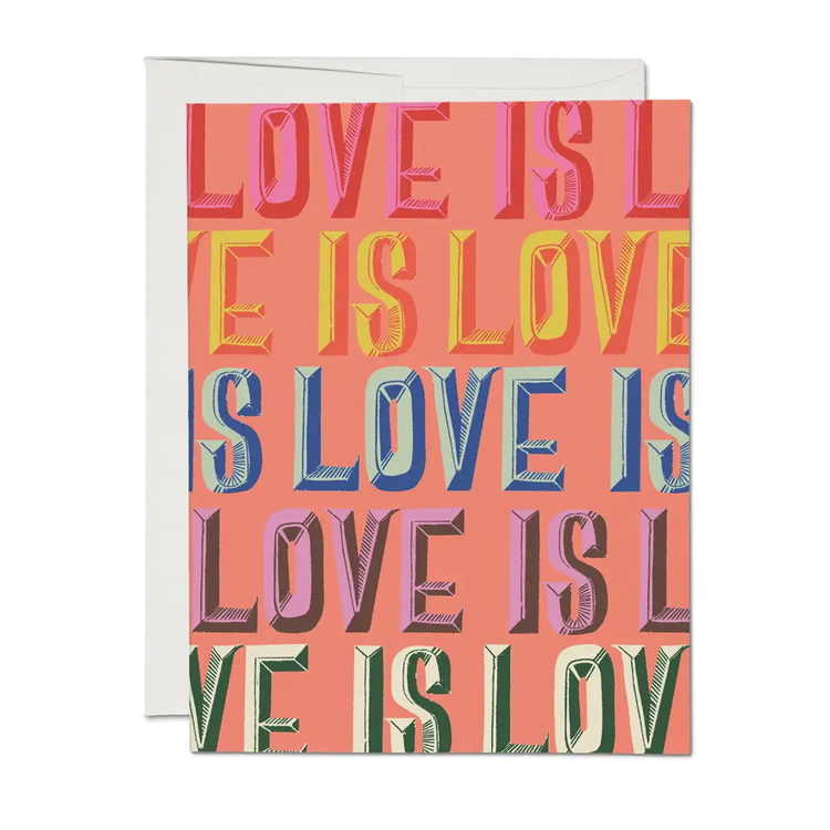 Love is Love Card - Red Cap Cards