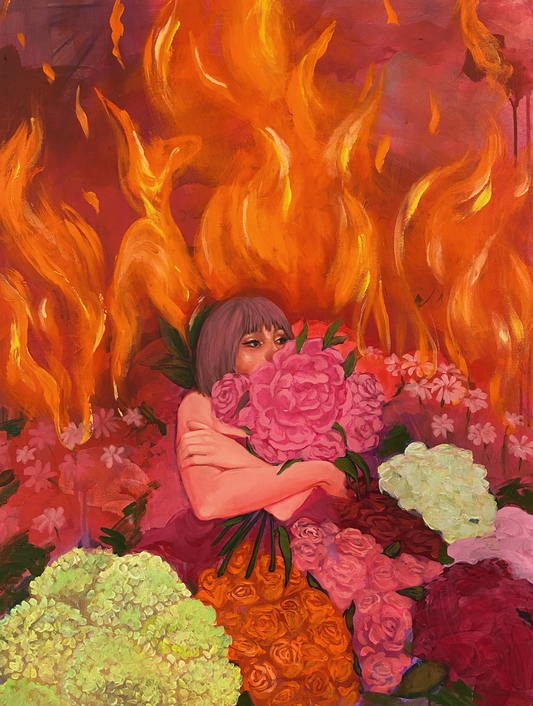 World on Fire Art Print